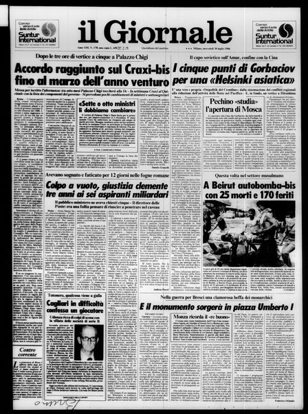 Il giornale : quotidiano del mattino